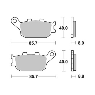 Pastiglie Brembo SP07HO36SP Pastiglie Freno Brembo
