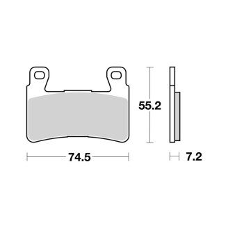 Pastiglie Brembo SA07HO45SA Plaquettes de frein Brembo