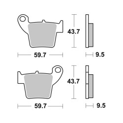 Pastiglie Brembo SD07HO48SD Pastiglie Freno Brembo