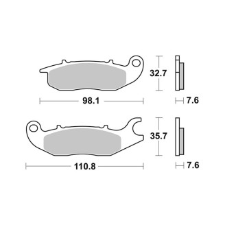 Pastiglie Brembo GENUINE07HO5606 Pastillas de freno Brembo