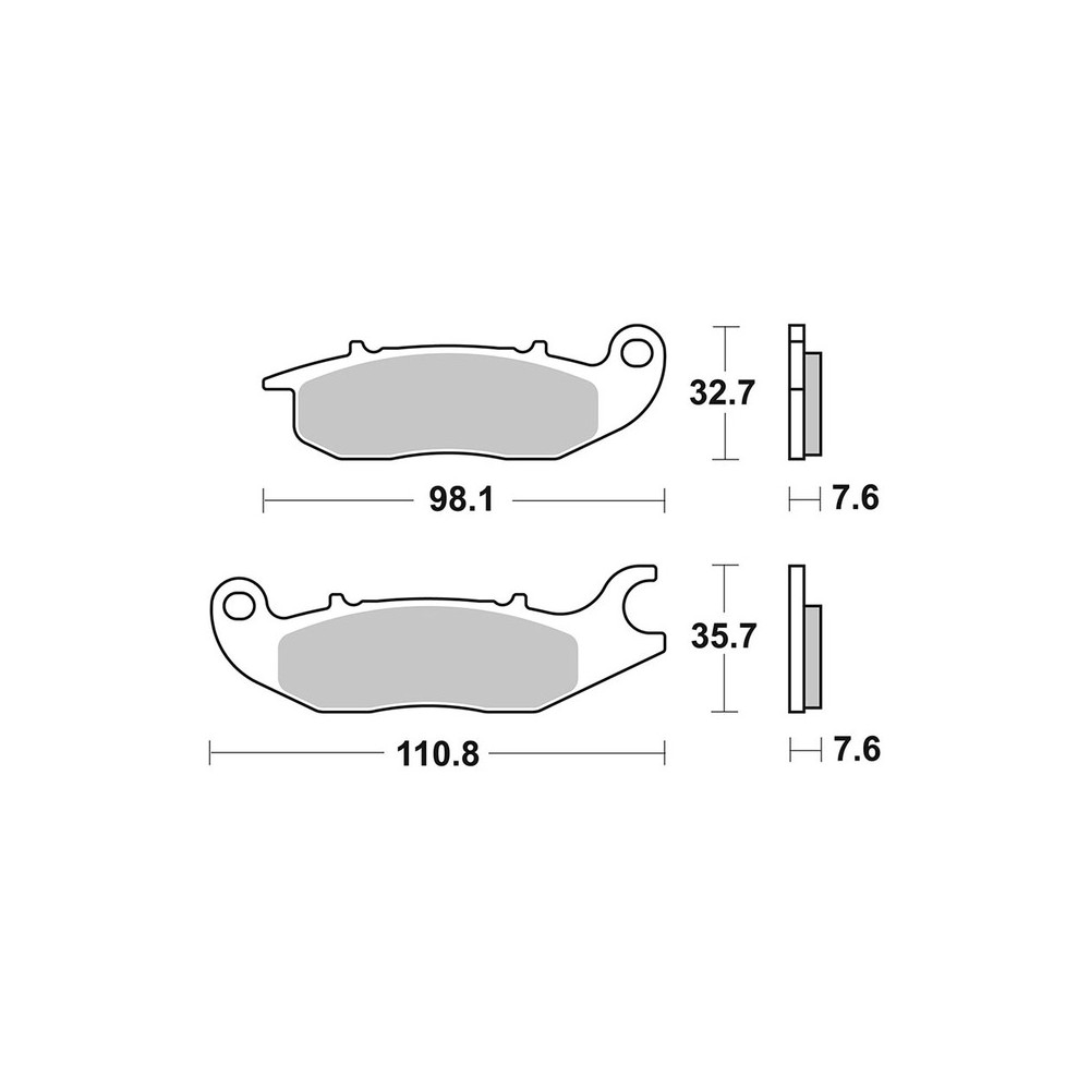 Pastiglie Brembo GENUINE07HO5606 - 07HO5606