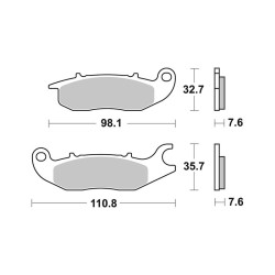 Pastiglie Brembo GENUINE07HO5606 Pastillas de freno Brembo