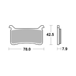 Brake Pads Brembo SR07HO63SR SR mix Brembo