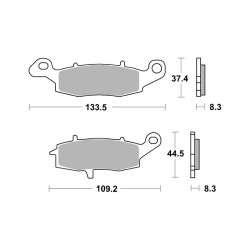 Pastiglie Brembo SA07KA18SA Mescola SA Brembo