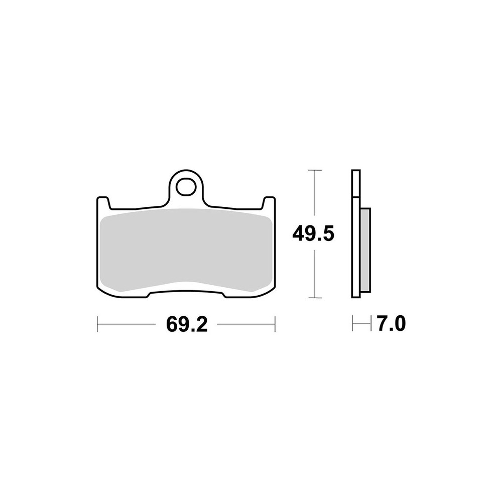 Pastiglie Brembo SA07KA23SA - 07KA23SA