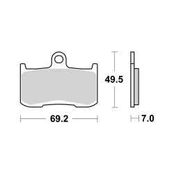 Pastiglie Brembo SA07KA23SA - 07KA23SA