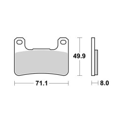 Pastiglie Brembo LA07SU27LA Mescola LA Brembo