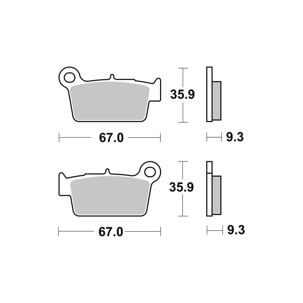Pastiglie Brembo SD07YA41SD - 07YA41SD