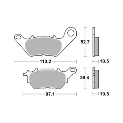 Pastiglie Brembo CC07YA53CC Mescola CC Brembo