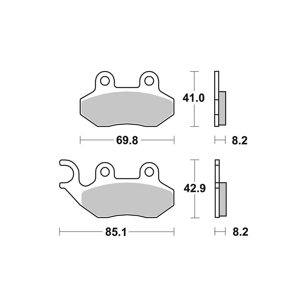 Pastiglie Brembo CC07005CC - 07005