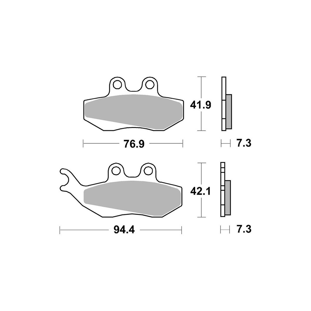 Pastiglie Brembo CC07012CC - 07012
