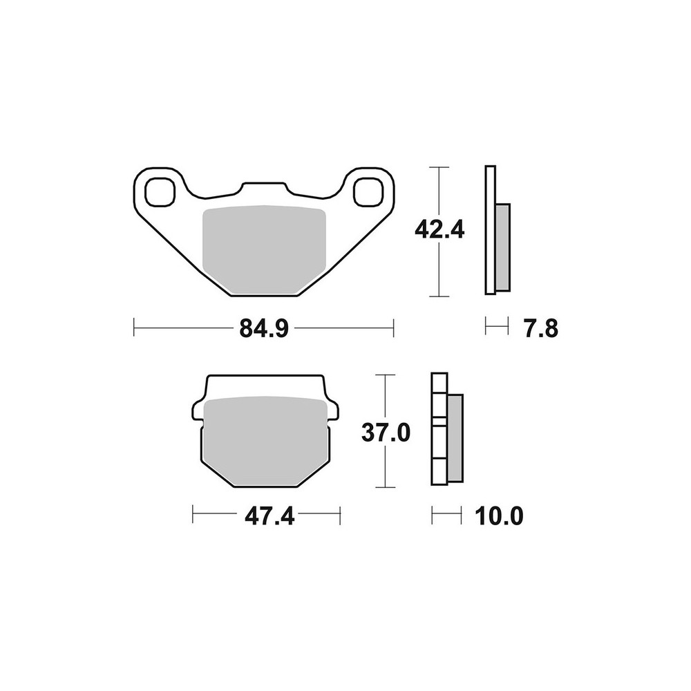 Pastiglie Brembo CC07026CC - 07026