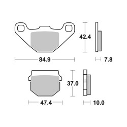 Pastiglie Brembo CC07026CC - 07026