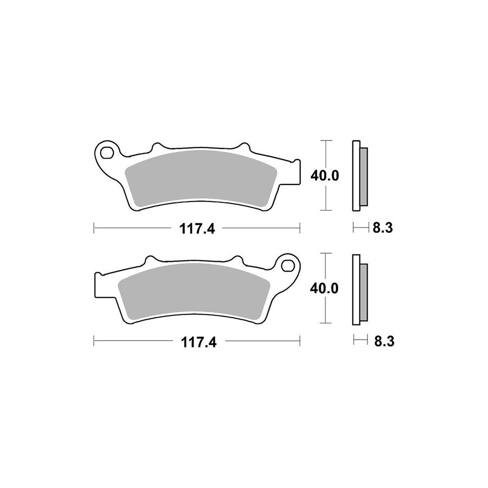 Pastiglie Brembo CC07045CC - 07045