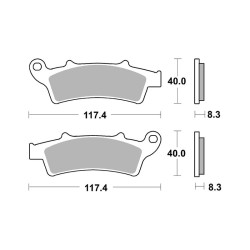 Pastiglie Brembo CC07045CC - 07045