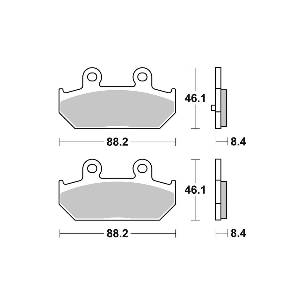 Pastiglie Brembo CC07058CC - 07058