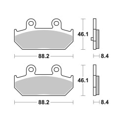 Pastiglie Brembo CC07058CC Bremsbeläge Brembo