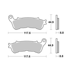 Pastiglie Brembo CC07063CC - 07063