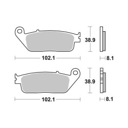 Pastiglie Brembo CC07074CC Pastiglie Freno Brembo