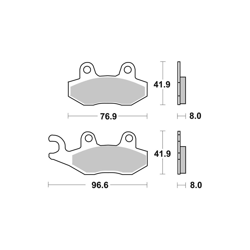 Pastiglie Brembo CC07076CC - 07076