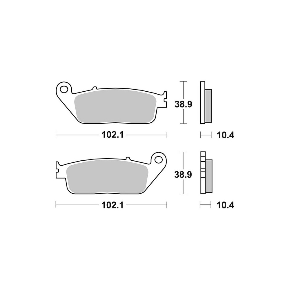Pastiglie Brembo CC07096CC - 07096