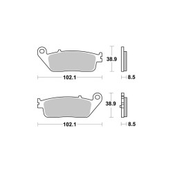 Pastiglie Brembo CC07098CC - 07098