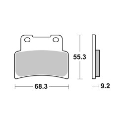Pastiglie Brembo CC07100CC - 07100
