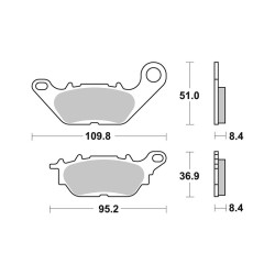 Pastiglie Brembo CC07114CC - 07114