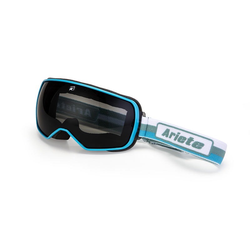 Maschera Feather Lite Azzurraelastico Bianco Verde Azzurro Equipamiento Moto ARIETE