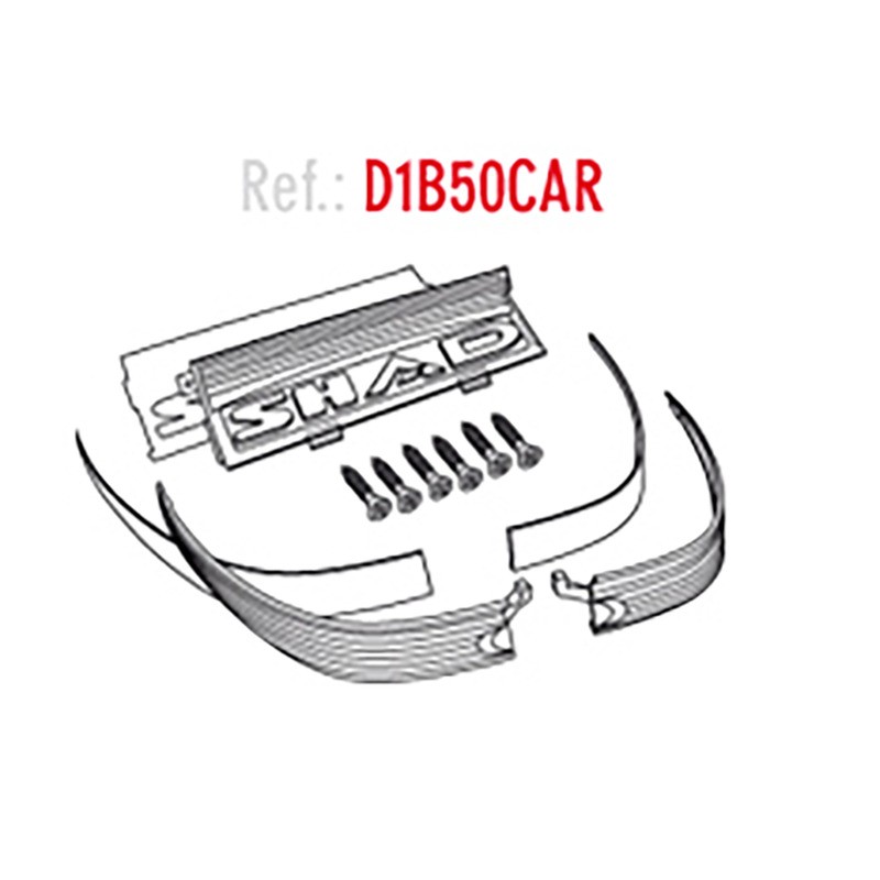 Catarifrangenti Bauletto SH50ROSSO Repuestos para top cases y bolsos SHAD