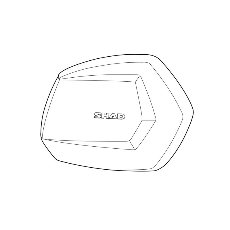 Guscio Di Ricambio Per Bauletto Laterale SH35 Dx Repuestos para top cases y bolsos SHAD