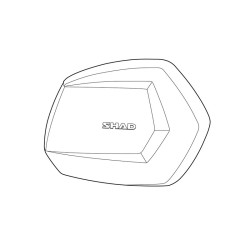 Guscio Di Ricambio Per Bauletto Laterale SH35 Dx Repuestos para top cases y bolsos SHAD