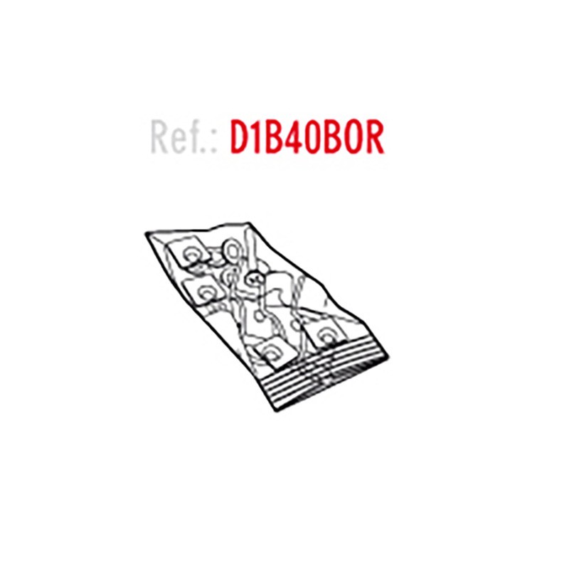 Kit Montaggio Piastra SH3940SH4445464748 SH5058X59X Ricambi Bauletti e Borse SHAD