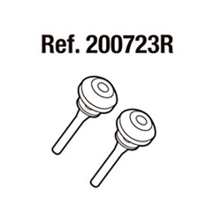 Kit 2 Tamponi Gomma Perpiastra D1B40PAR Ricambi Bauletti e Borse SHAD