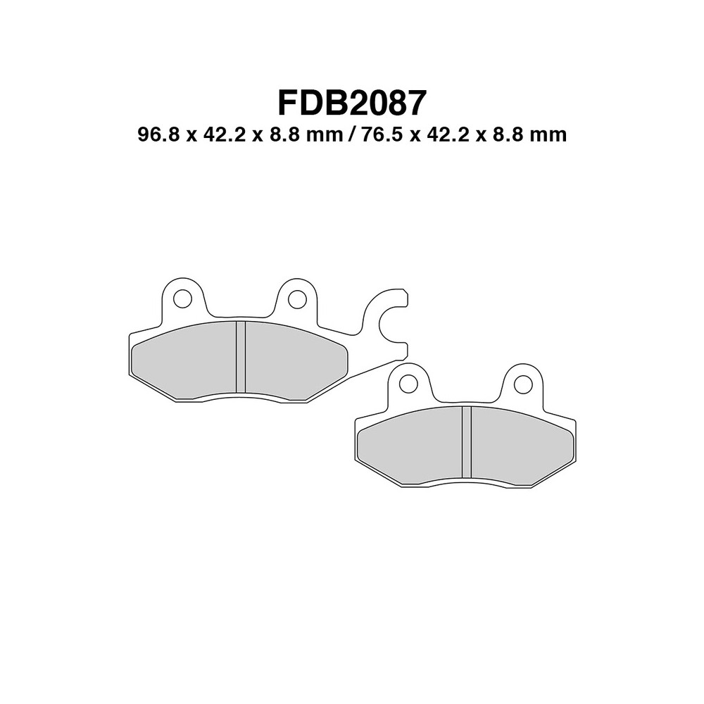 Pastiglie Ferodo FDB2087EF - FDB2087EF