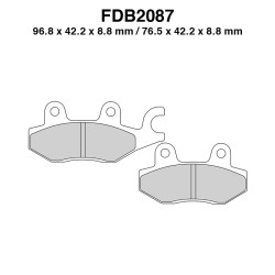 Ferodo Brake Pads FDB2087EF for KYMCO Quad 125 07-13 and other model Brake Pads Ferodo
