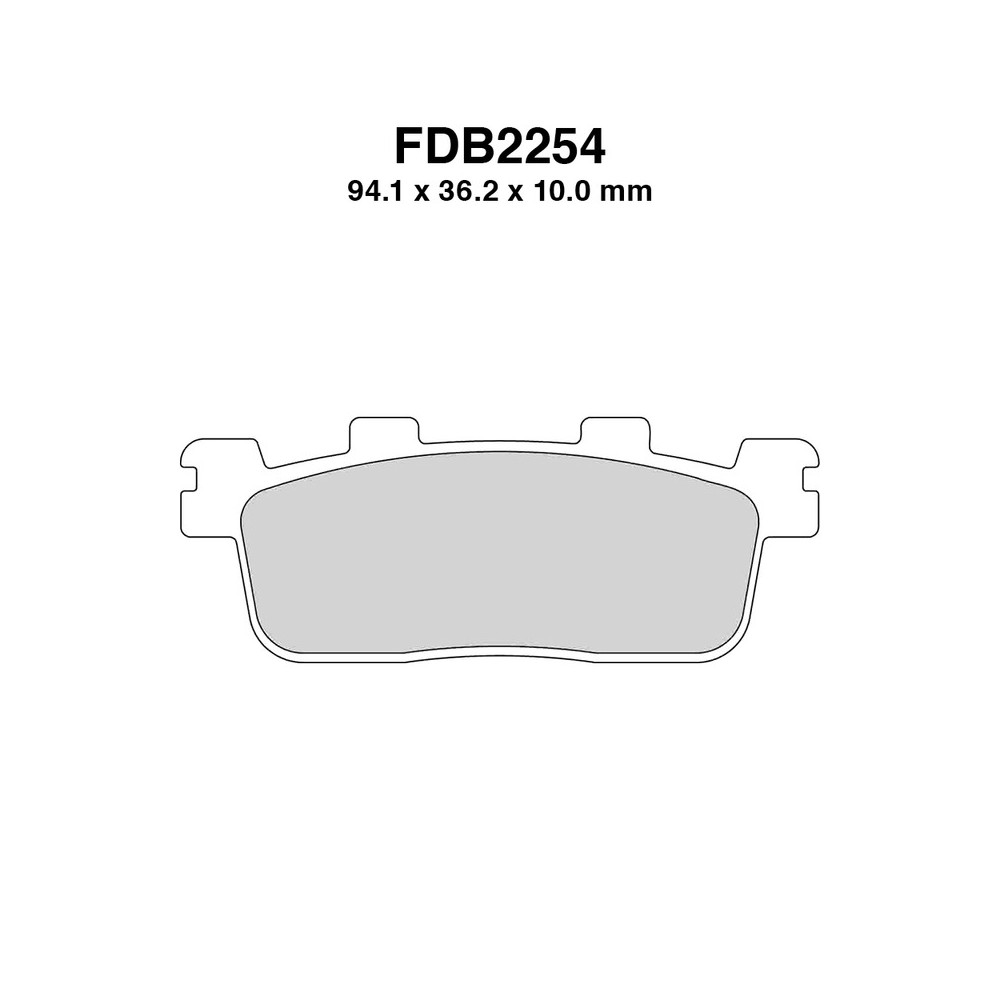 Pastiglie Ferodo FDB2254EF per KYMCO People GTi 125200300 10 e altri modelli Pastiglie Freno Ferodo
