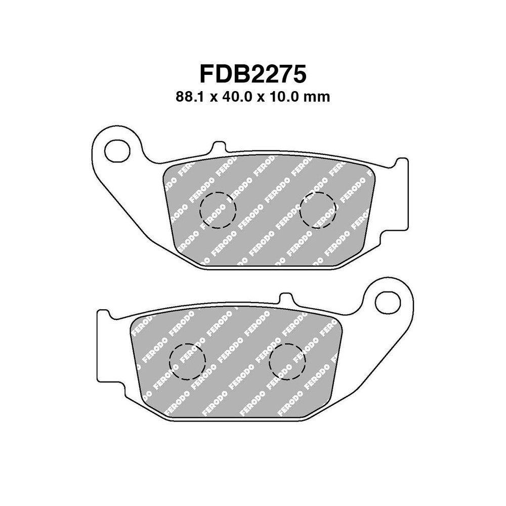 Ferodo Brake Pads FDB2275EF for HONDA CRF M Supermoto 250 14-14 CRF Rallye 250 15-15 CRF Ld 250 13-13 CBR R 125 11-16 MSX 125 Brake Pads Ferodo