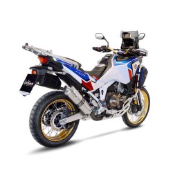 Slip-On Lv One Evo Inox HONDACRF1100L Africa Twin 20- for HONDA CRF1100L Africa Twin 20- LV One LEOVINCE