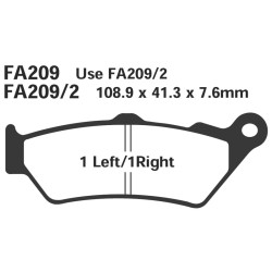 Pastiglie Sfa Bmw C1 Ant. - SFA209/2