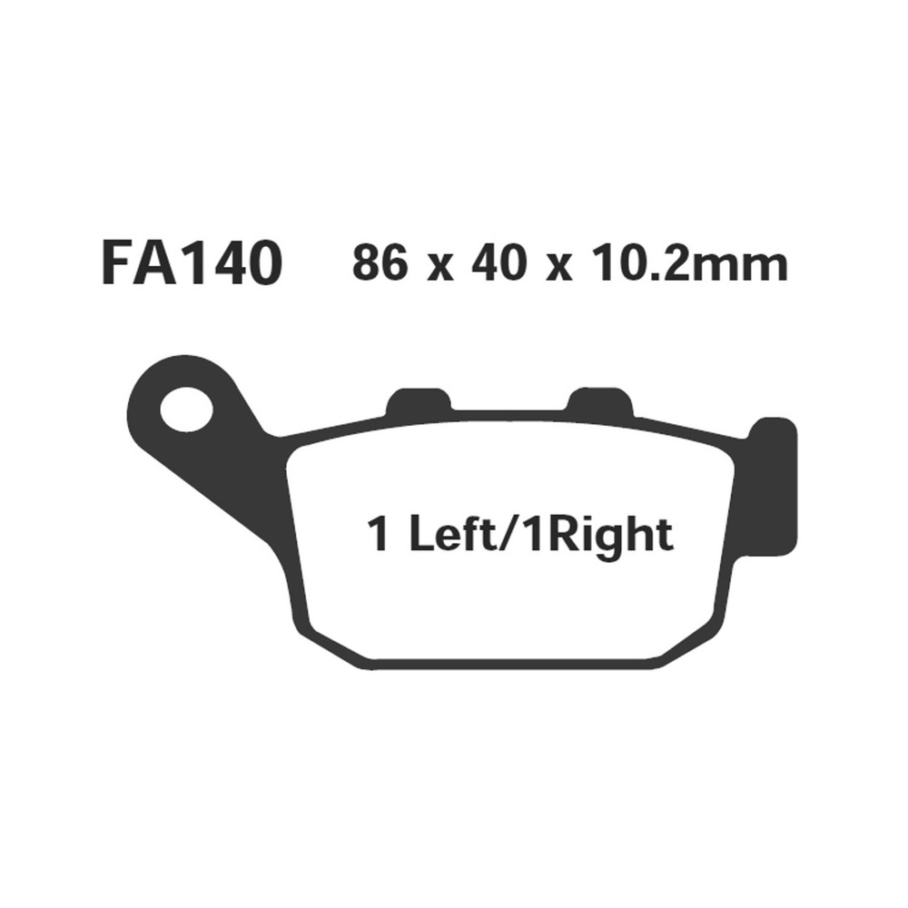 Pastiglie Hh Honda DOMINATOR650 Pastillas de freno EBC