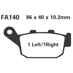 Brake Pads Hh Honda DOMINATOR650 Brake Pads EBC