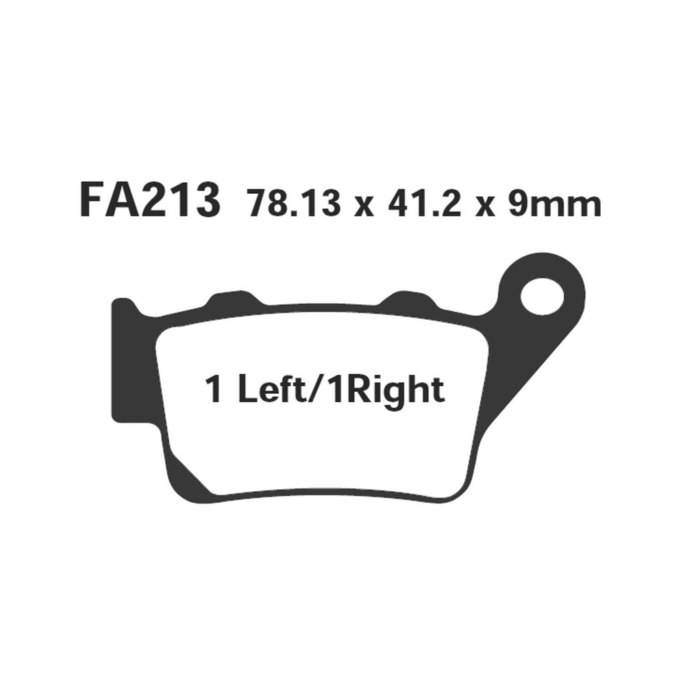 Pastiglie Hh Bmw FG 650 Post.Aprilia 650-Honda 650-Yam.660 per APRILIA Pegaso 6 60 e altri modelli Bremsbeläge EBC