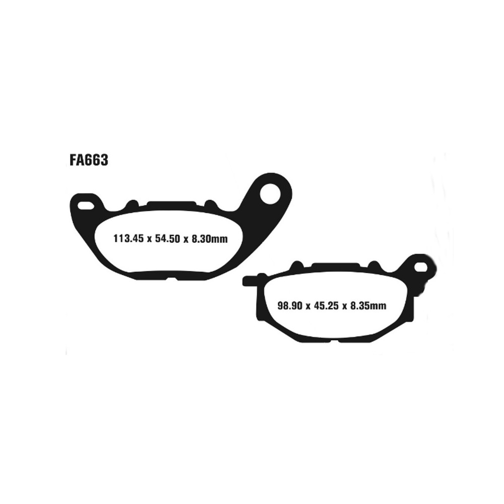 Pastiglie Hh Yamaha Mt-03 320YZF R3 16- Ant. - FA663HH