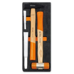 Set 4 Pz Martelli E Scalpelli Kit e cassette attrezzi BETA