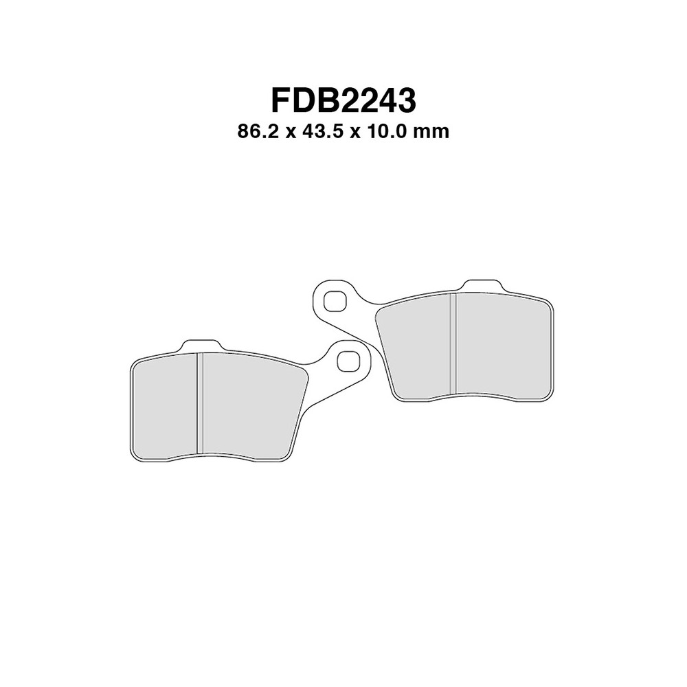 Pastiglie Ferodo FDB2243SG Pastiglie Freno Ferodo