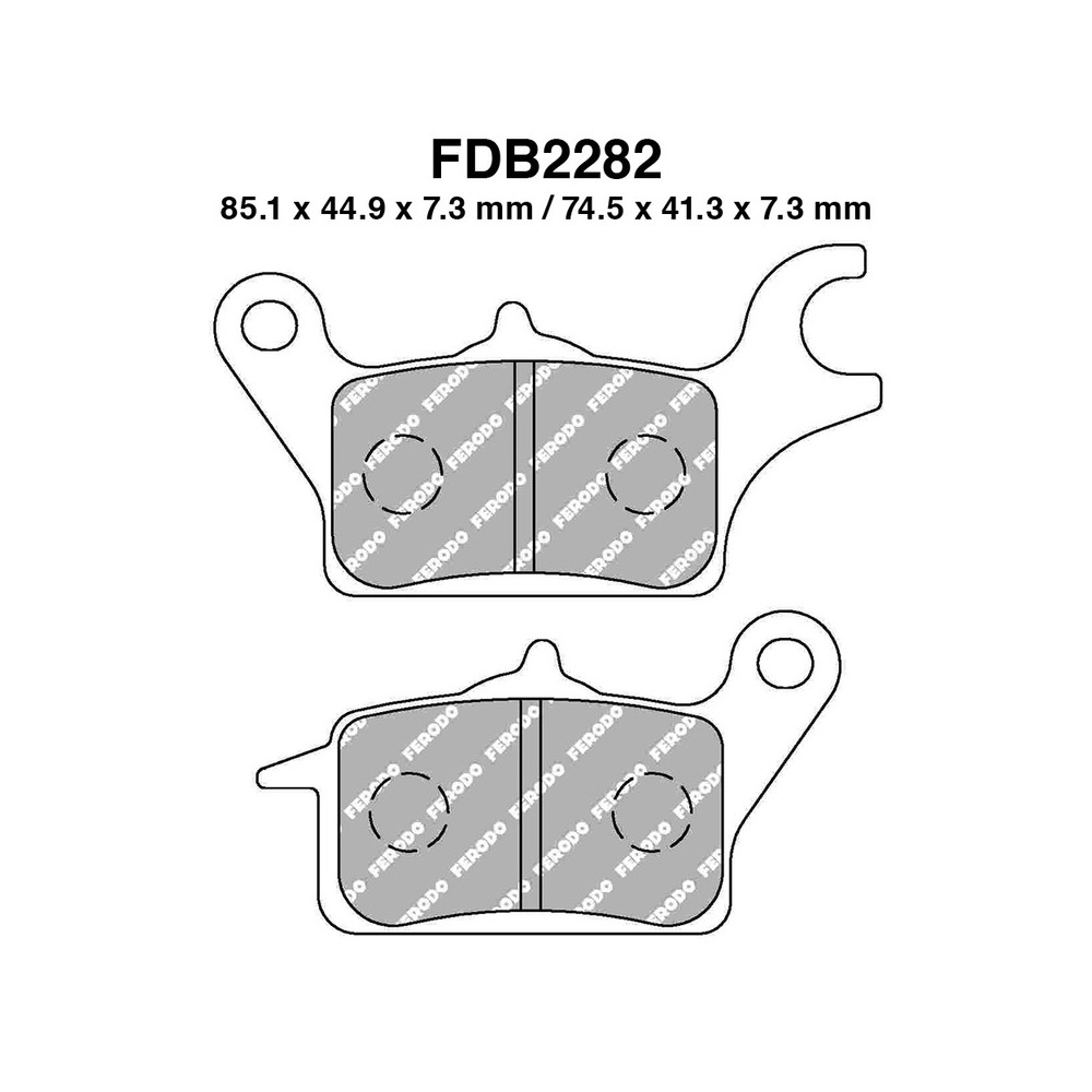 Ferodo Brake Pads FDB2282EF for PIAGGIO 1 Electric 22- and other model Brake Pads Ferodo