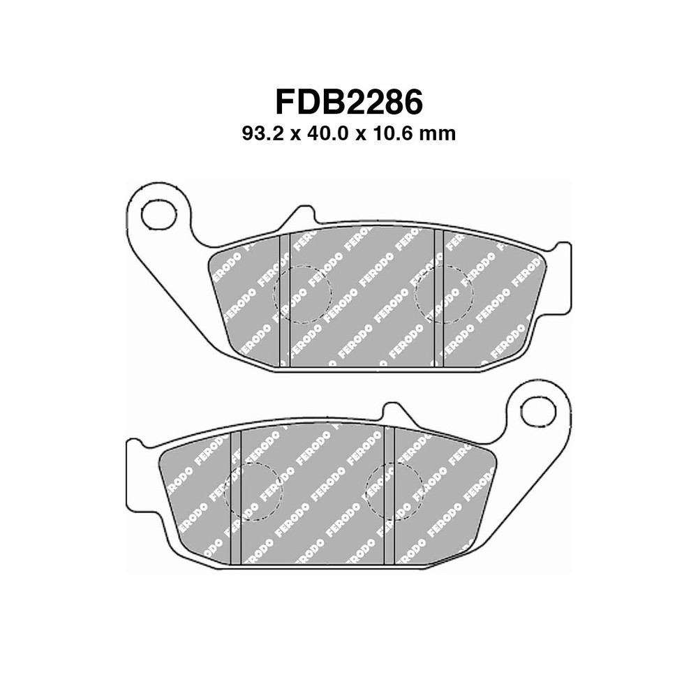 Pastiglie Ferodo FDB2286EF Pastiglie Freno Ferodo