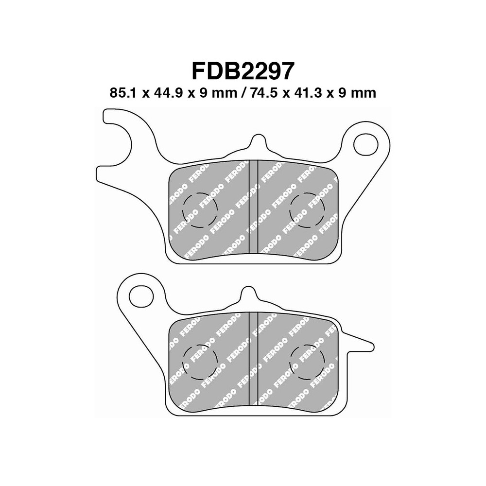 Ferodo Brake Pads FDB2297EF for YAMAHA Tricity 125 14-14 Brake Pads Ferodo