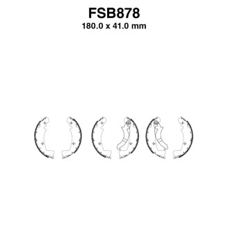 Ferodo Brake Shoes FSB878EF6PZ X Pack for PIAGGIO Ape Car Max Diesel 420 86-96 and other model Brake Shoes Ferodo